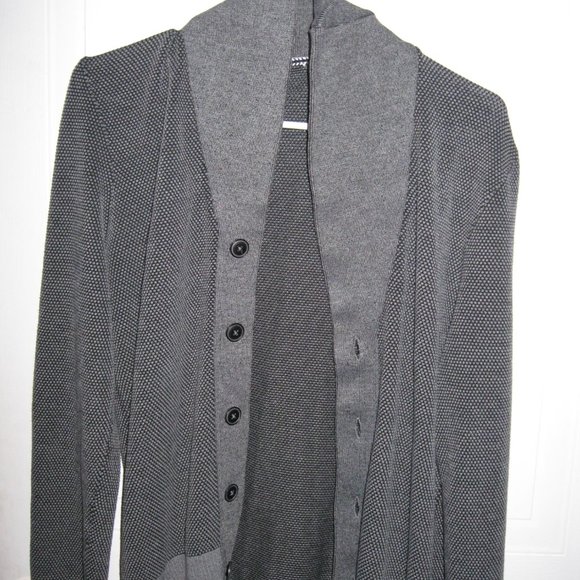 Men's gray cardigan - Picture 3 of 3